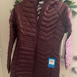 Columbia jacket /coat  wine color size M